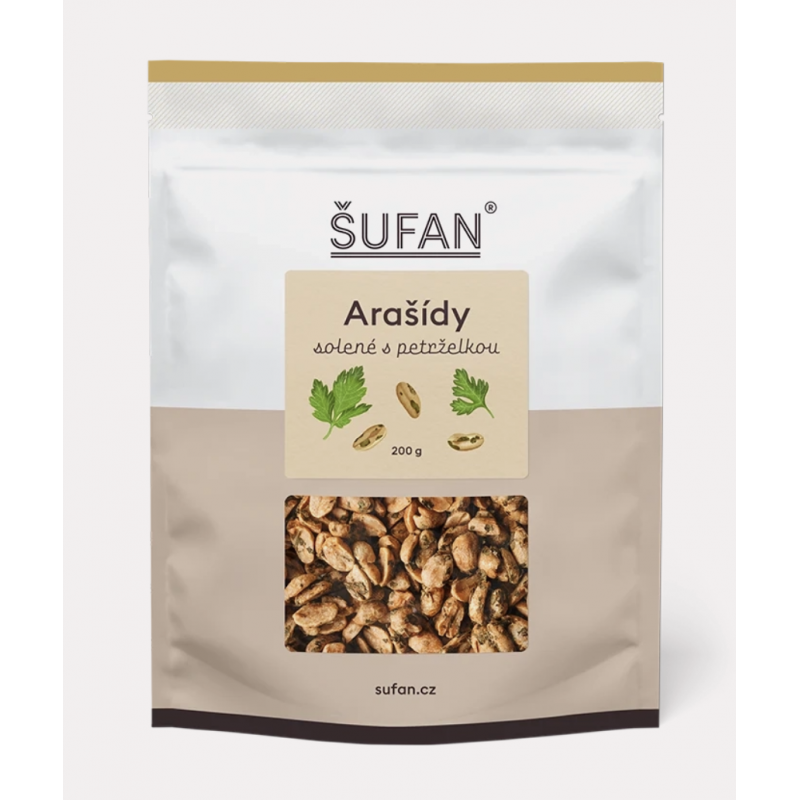 ARAŠÍDY SOLENÉ S PETRŽELKOU (200 g) Šufan