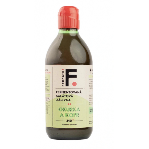 FERMENTOVANÁ RAJČATOVÁ ZÁLIVKA - OKURKA A KOPR (340 ml) Fermato