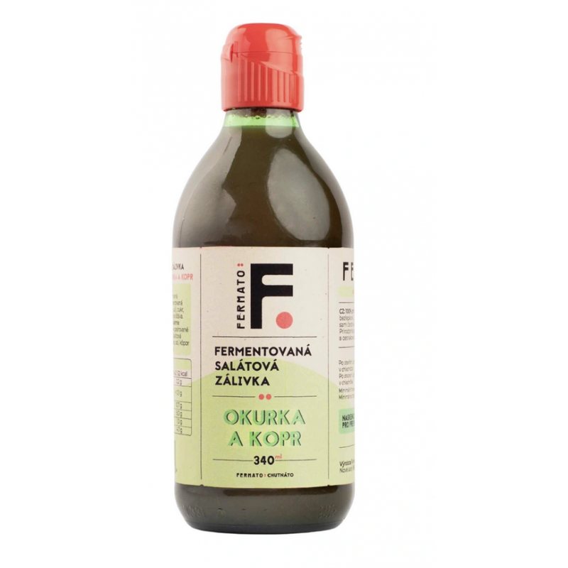 FERMENTOVANÁ RAJČATOVÁ ZÁLIVKA - OKURKA A KOPR (340 ml) Fermato