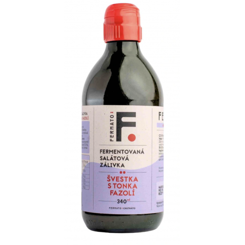 FERMENTOVANÁ SALÁTOVÁ ZÁLIVKA - ŠVESTKA S TONKA FAZOLÍ (340 ml) Fermato