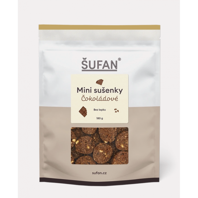 MINI SUŠENKY ČOKOLÁDOVÉ (180 g) Šufan