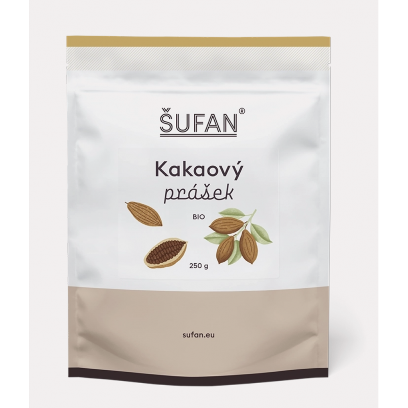 BIO KAKAOVÝ PRÁŠEK (250 g) Šufan
