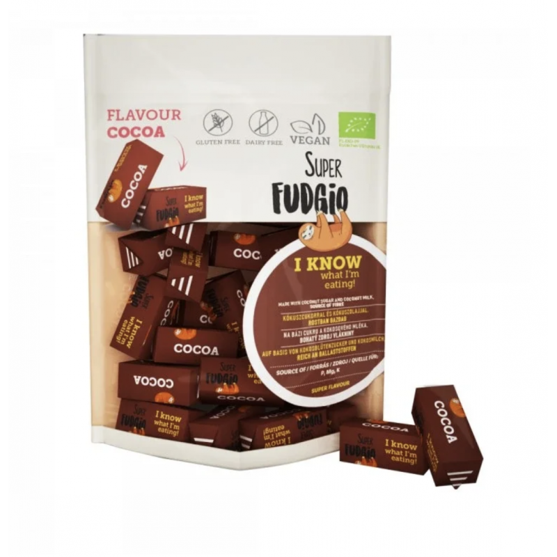 BIO VEGANSKÉ KARAMELY - KAKAO (150 g) Super Fudgio