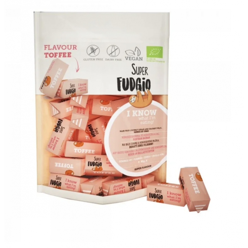 BIO VEGANSKÉ KARAMELY - TOFFEE (150 g) Super Fudgio