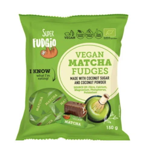 BIO VEGANSKÉ KARAMELY - MATCHA (150 g) Super Fudgio