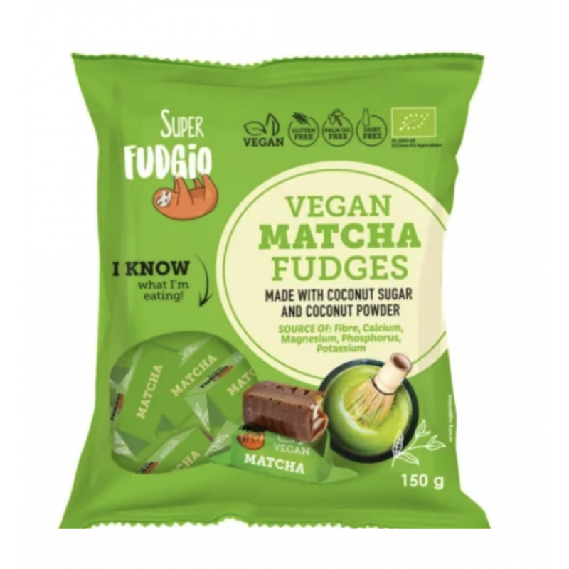 BIO VEGANSKÉ KARAMELY - MATCHA (150 g) Super Fudgio