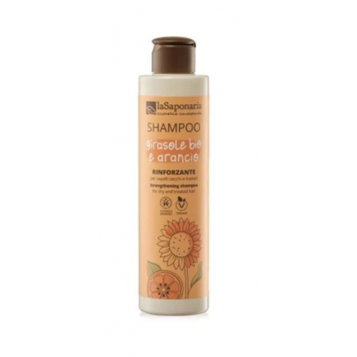 ŠAMPON SE SLUNEČNICÍ A SLADKÝM POMERANČEM (200 ml) laSaponaria