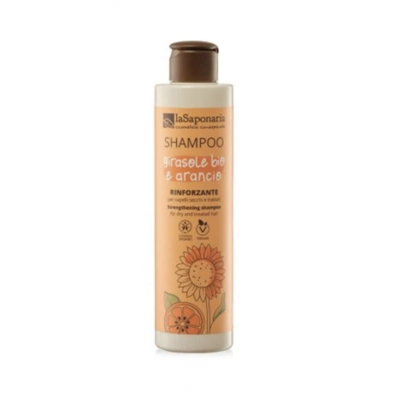 ŠAMPON SE SLUNEČNICÍ A SLADKÝM POMERANČEM (200 ml) laSaponaria