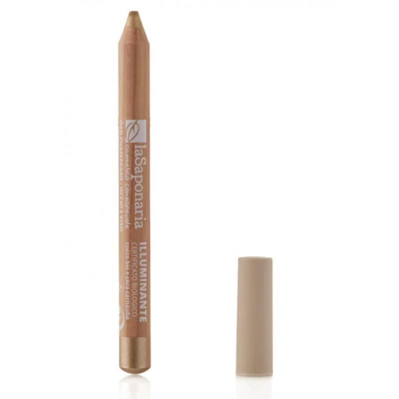 ROZJASŇOVAČ NA OČI A TVÁŘ S JOJOBOU - CAHMPAGNE GOLD (1,1 g) laSaponaria