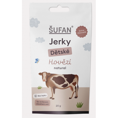 DĚTSKÉ JERKY HOVĚZÍ (20 g) Šufan
