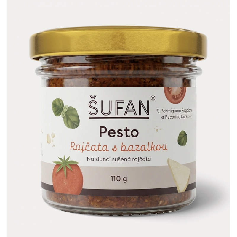 PESTO RAJČATA S BAZALKOU (110 g) Šufan