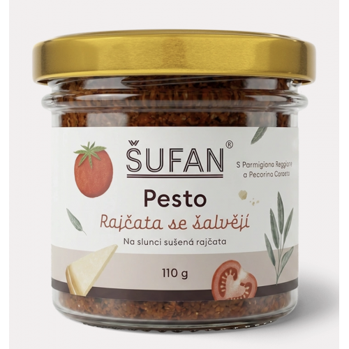PESTO RAJČATA SE ŠALVĚJÍ (110 g) Šufan